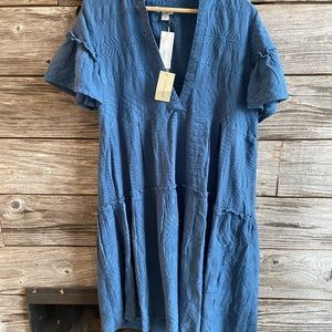 Sundance blue midi summer dress